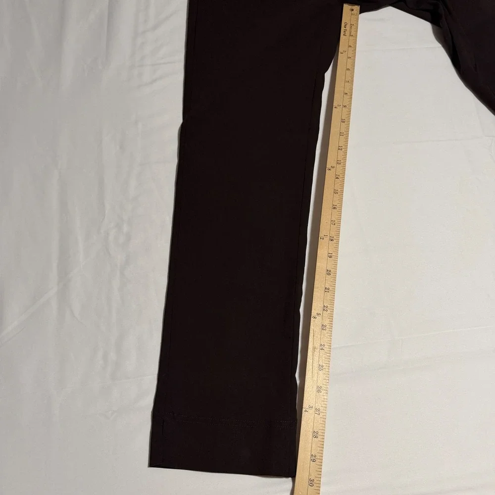 Robell Marie Slim Fit Trousers Brown Pull On Stretch Pants Womens Size US 10 NEW